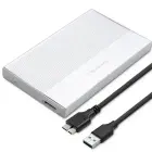 Qoltec Aluminium Enclosure | SSD HDD 2.5'' drive | SATA | USB 3.0 | Super speed 5Gb/s | 2TB | Silver Foto 1
