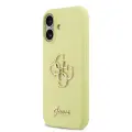 Guess Liquid Silicone чехол для телефона iPhone 17 желтый Фото num