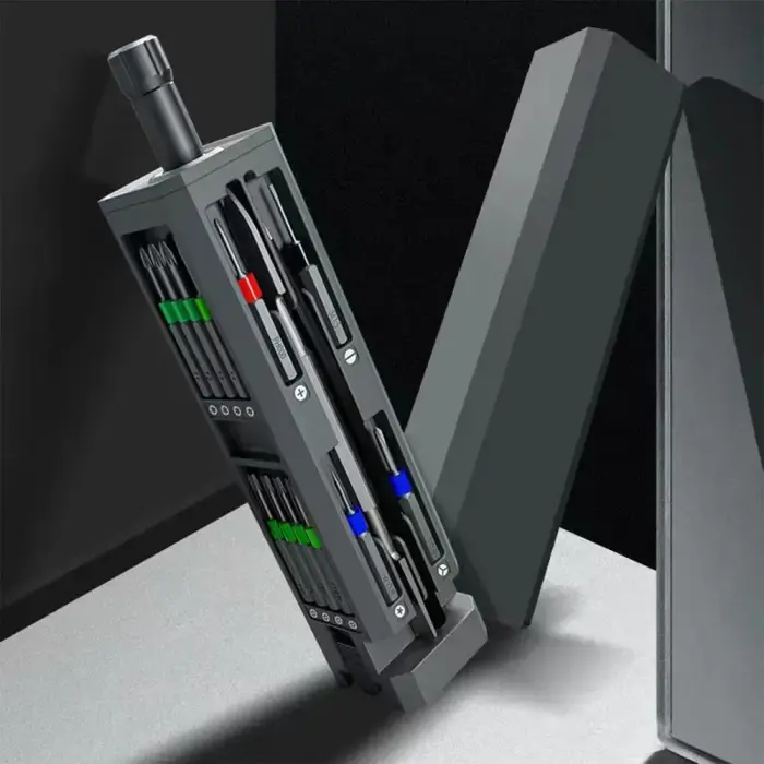 Set of service screwdrivers, 30-in-1 aluminum bits Foto 2