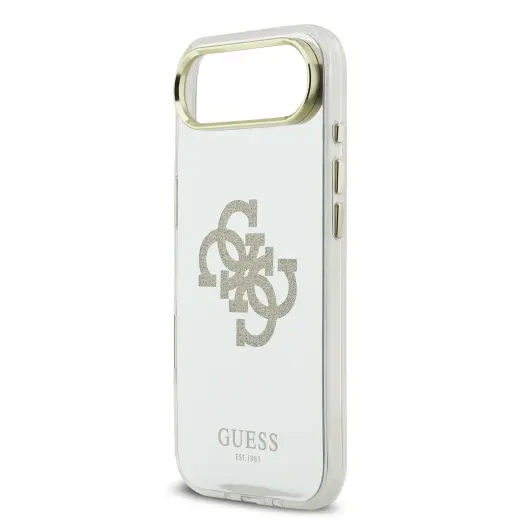 Guess PC|TPU Mirror 4G Glitter Logo MagSafe Case for iPhone Air Gold Foto 4