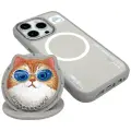 Nimmy Glasses Cool Cat чехол для телефона для iPhone 16 Pro Max серый с MagSafe Фото num
