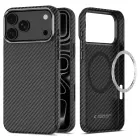 TECH-PROTECT ION CARBON MAGSAFE IPHONE 17 PRO MAX / 18 PRO MAX BLACK/SILVER — Photo 1