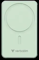 Enerģijas krātuve Verbatim Charge n Go 10000mAh Magnetic Wireless Charge Green