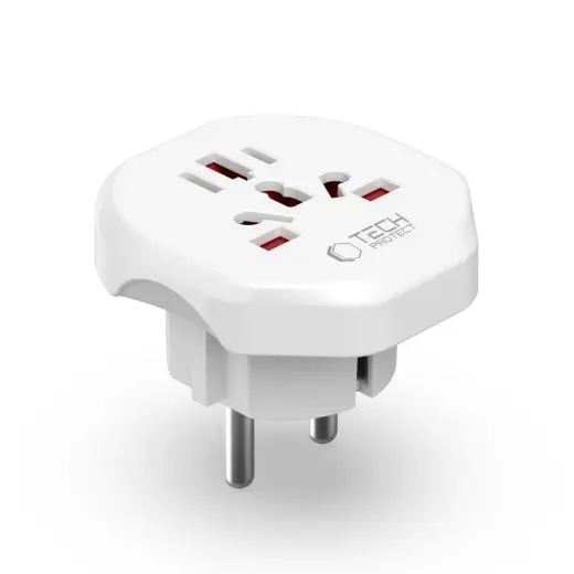 TECH-PROTECT UNIVERSAL TRAVEL CHARGER | white Photo