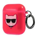 Karl Lagerfeld KLA2UCHFP AirPods cover pink Choupette Фото num