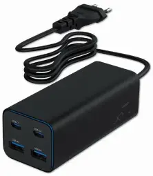 Lādētājs Gembird Universal USB charger 4-port 100W GaN