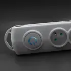 Qoltec Surge protector | 4 sockets | 2.5m | Grey — Foto 12