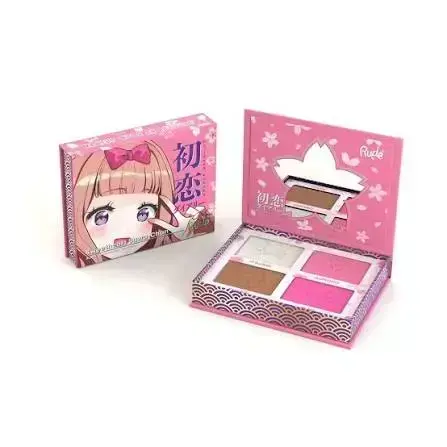 Rude Cosmetics, Sweetheart Sawa-Chan, Multi-use, Face Palette, 4 Shades