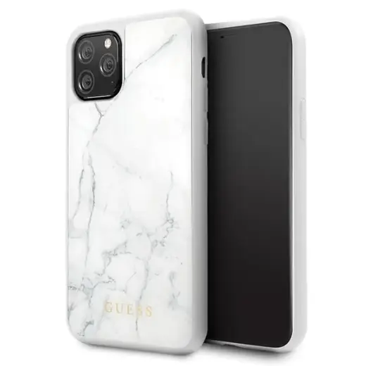 Guess GUHCN58HYMAWH iPhone 11 Pro biały|white Marble Фото num
