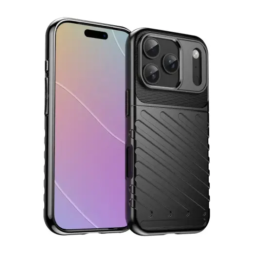 Thunder phone case for iPhone 17 Pro black