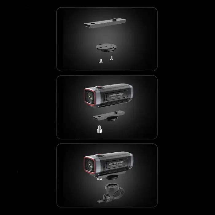 AKEEYO 710 Lite Handlebar Action Camera for Bikes and Motorcycles - Black Фото num