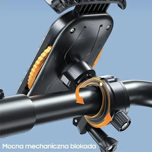 AWEI uchwyt rowerowy X29 4,7"-6,7" do ramy czarny|black Photo