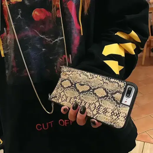 BAG - SNAKE Leather Case - IPHONE XS MAX White Foto 20