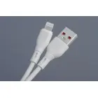 Cable USB A to Lightning Blue Star 2,4A ECO 1 m PJ68-24-2.4 white Photo