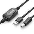 Active Printer Cable USB 2.0 A-B UGREEN US122, 10m (black) — Foto 1