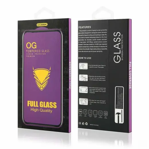 Goodbuy OG glass aizsargstikls pilnam ekrānam Xiaomi Redmi Note 12 Pro melns Foto 2