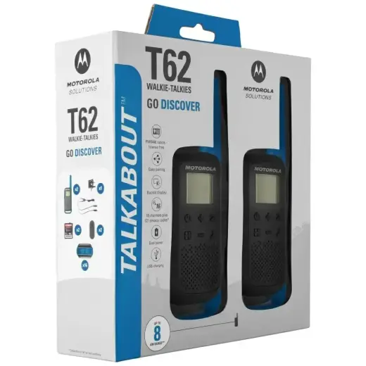 Set Walkie Talkie Motorola T62 UDS 2pcs blue Photo