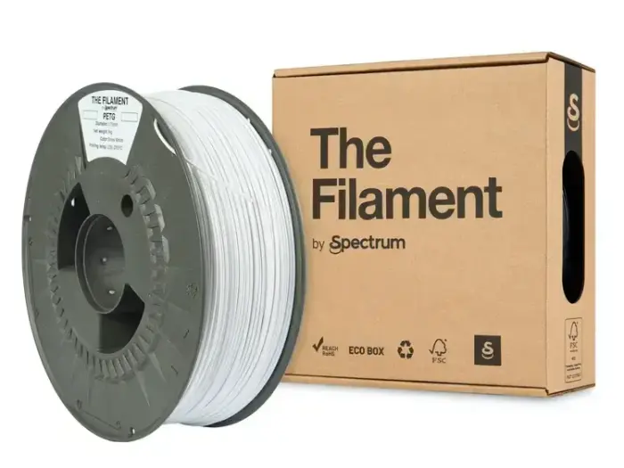 Filament PET-G snow white 1kg The Filament by Spectrum