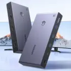 Ugreen USB-C + HDMI 4K 60Hz 2-in-1 KVM Switch – Gray Foto 2