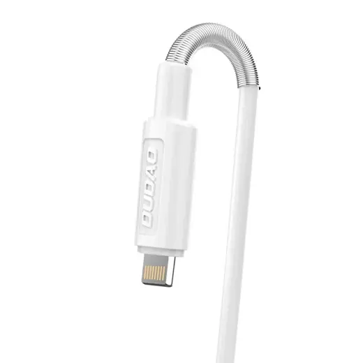 Dudao 2x USB mājas USB ceļojuma ES adapteris sienas lādētājs 5V|2.4A + Lightning kabelis balts (A2EU + Lightning balts) Foto 3