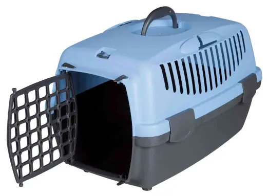 Transportēšanas bokss dzīvniekiem: Trixie Transport box 32*31*48cm, light grey|blue (up to 6kg) Foto 2