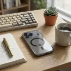 Aurora maciņš ar MagSafe atbalstu telefonam iPhone 14 melns — Foto 4