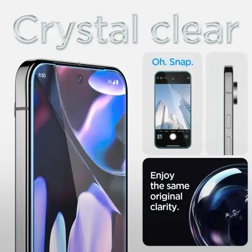 SPIGEN GLAS.TR "EZ FIT" RŪDĪTS STIKLS 2 GAB GOOGLE PIXEL 9 | 9 PRO CAURSPĪDĪGS Foto 12
