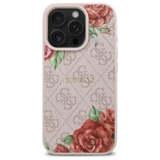Guess GUHMP16XP4ROPEMCP iPhone 16 Pro     Max 6.9" różowy|pink hardcase 4G Flowers Print MagSafe Foto 3
