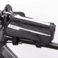 Waterproof bike frame bag with phone holder black Foto 3