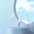 Borofone Cable AUX BL21 Lemon - jack 3,5mm to jack 3,5mm - 1 metre white Photo