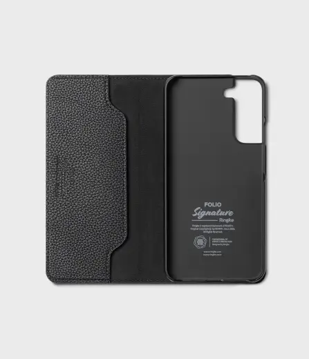 Ringke Folio Signature Flip Leather Case for Samsung Galaxy S22 + (S22 Plus) Black (FSS118R262) Photo