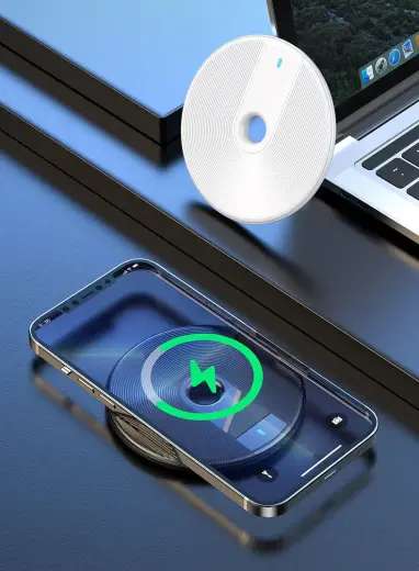 Wireless Induction Charger QI Universal Fast Charge - FC06 15W White (min.2A) Фото num