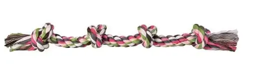 Игрушки для собак : Trixie Denta Веселый игровой канат, 54 см, смесь хлопка Фото num