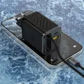 Dudao A67EU GaN 67W Wall Charger with Built-in Retractable USB-C Power Delivery Quick Charge Cable - Black Foto 7