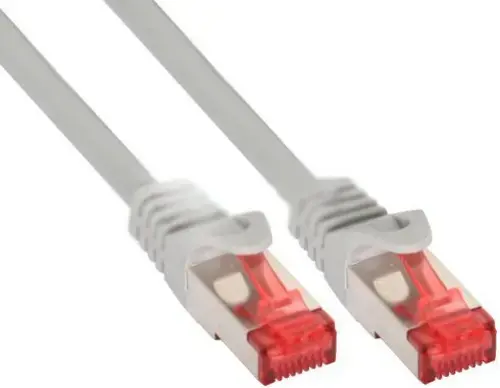 InLine Patchcord sieciowy S|FTP  PiMF  Cat.6  250MHz  copper  halogen free  Grey  10m (76900)