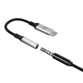 3mk USB-C adapter - 3.5 mm minijack - silver Photo