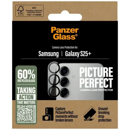Szkło hartowane na obiektyw PanzerGlass   PicturePerfect Lens Protector do Samsung Galaxy S25+ Foto 4