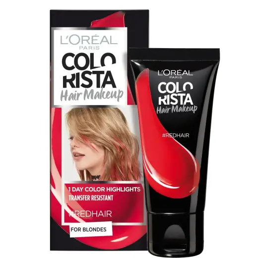 L'Oreal Paris, Colorista Hair Makeup, Semi-Permanent Hair Dye,  #REDHAIR, 30 ml