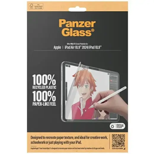 PanzerGlass GraphicPaper iPad Air 2024 10.9" | iPad 10.9" Anti Glare, Case Friendly, Ultra-wide Fit 2834 Фото num