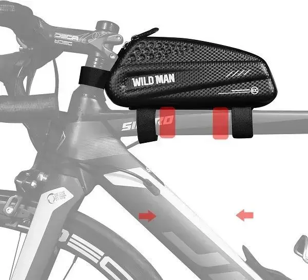 WILDMAN traveling bag for bike frame with zipper 1L EX black Photo