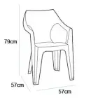 Dārza krēsls Dante Low Back brūns Foto 2