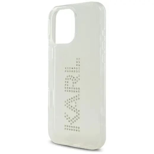 Чехол для телефона Karl Lagerfeld IML Rhinestones Logo для iPhone 16 Pro прозрачный Фото num