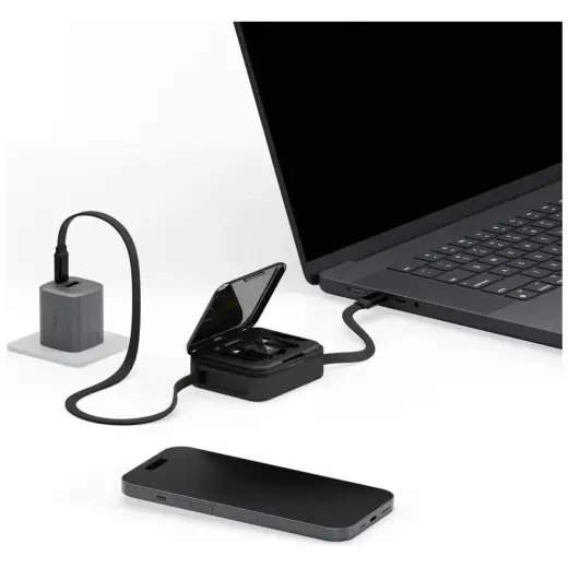 Cable Bazic GoCharge Loop 5in1 Lightning, USB-A, Micro USB 1m black Foto 5