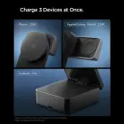 SPIGEN EF323MQ ESSENTIAL 3IN1 MAGNETIC MAGSAFE WIRELESS CHARGER 25W Qi2.2 BLACK Фото num