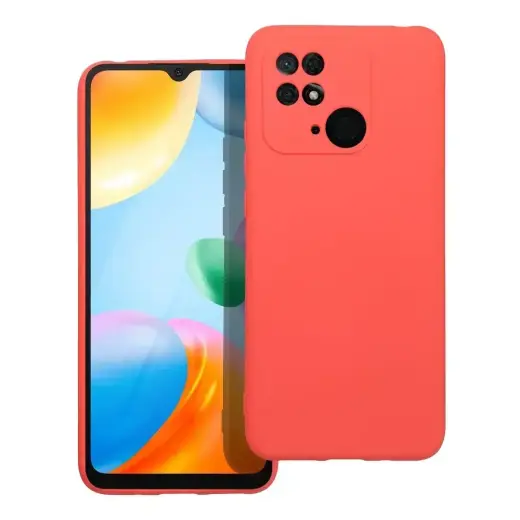 SILICONE case for XIAOMI Redmi 10C peach