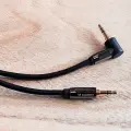 Wozinsky AUX cable angled (male-male) mini jack cable 2 m black Photo