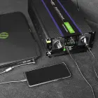 Qoltec Monolith voltage converter 6000 MS Wave | 12V to 230V | 3000/6000W | USB Foto 3