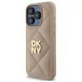 DKNY DKHCP15LPQDSLE iPhone 15 Pro 6.1"    beżowy|beige Quilted Stack Logo — Фото 2