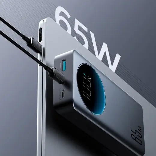 Joyroom JR-PBF04 внешний аккумулятор (powerbank) | 20000 mAh | 65W | USB-C, USB-A | черный Фото num