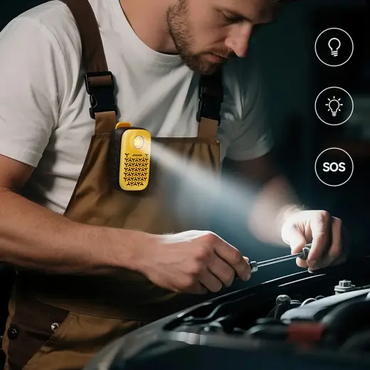 Joyroom Maya JR-MS03 portable Bluetooth speaker with built-in flashlight, resistant - yellow Foto 8